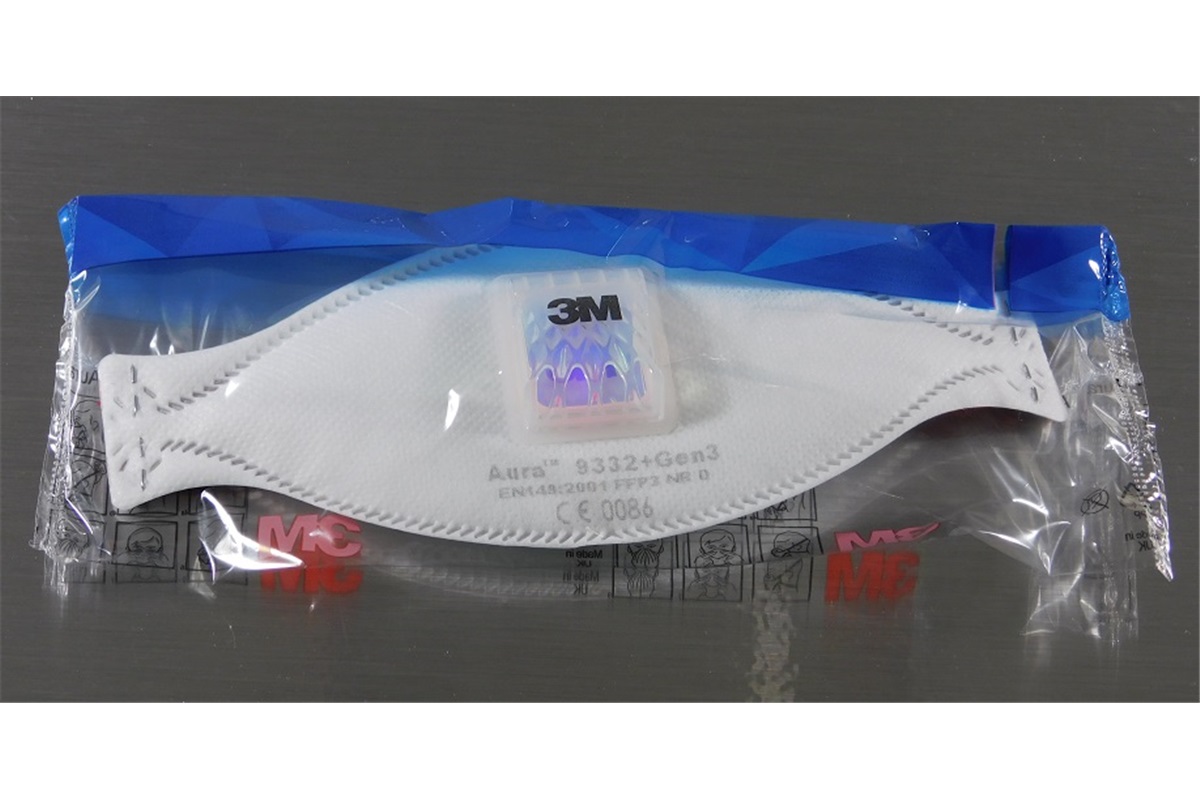 3M 9332+ Gen3 Aura™ Filtrační polomaska s výdechovým ventilkem (FFP3 ...