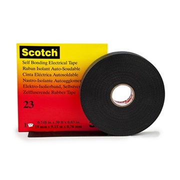 3M 23 Scotch Elektroizolační samosvařitelná páska, černá, 19 mm x 9,1 m