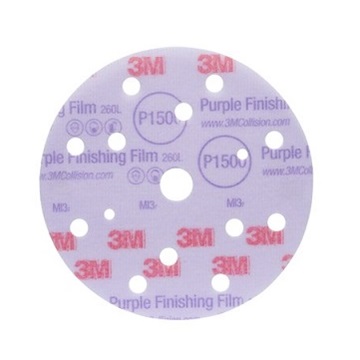 3M 260L Hook-it™ Jemný brusný disk, 15 děr, P1500, průměr 150 mm (51154)