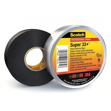 3M 33+ Scotch Super Izolační páska, 19 mm x 6,1 m, černá
