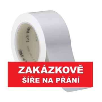 3M 471 Označovací PVC  lepicí páska, otěruvzdorná, bílá