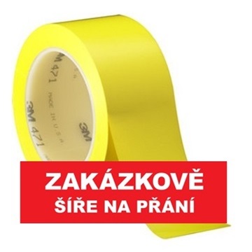 3M 471 PVC  lepicí páska, 25 mm x 33 m, žlutá