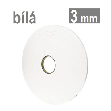 3M VHB™ 4959-F, 15 mm x 16,5 m, bílá oboustranně lepicí akrylová páska, tl. 3 mm