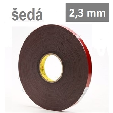 3M VHB™ 4991-F, 12 mm x 3 m, šedá oboustranně lepicí akrylová páska, tl. 2,3 mm