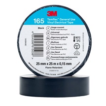 3M Temflex 165 Elektroizolační páska, 25 mm x 25 m, černá