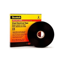 3M 22 Scotch Izolační PVC páska, černá, 38 mm x 33 m