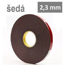 3M VHB™ 4991-F, tl. 2,3 mm; šedá oboustranně lepicí akrylová páska