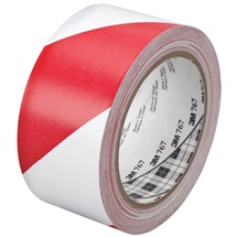 3M 767 PVC páska bílo-červená, 50 mm x 33 m