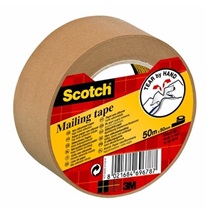 3M Scotch Papírová balicí páska, 50 mm x 50 m (P5050)